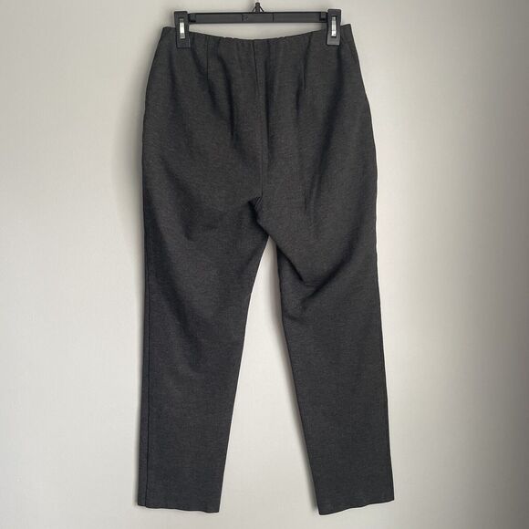 J Jill Gray Pants Ponte Slim Leg Size Small Thick Leggings Pull On Stretch - Picture 3 of 12